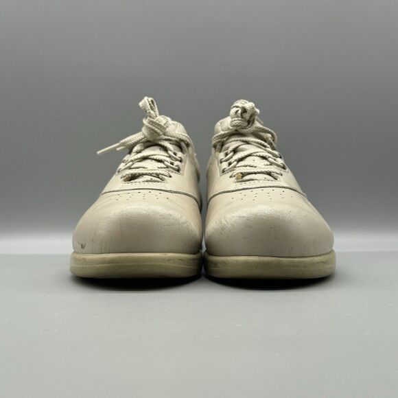 SAS Free Time Walking Shoes Sneakers Womens Size 8.5 Slim Bone Leather Lace Up - Picture 2 of 9